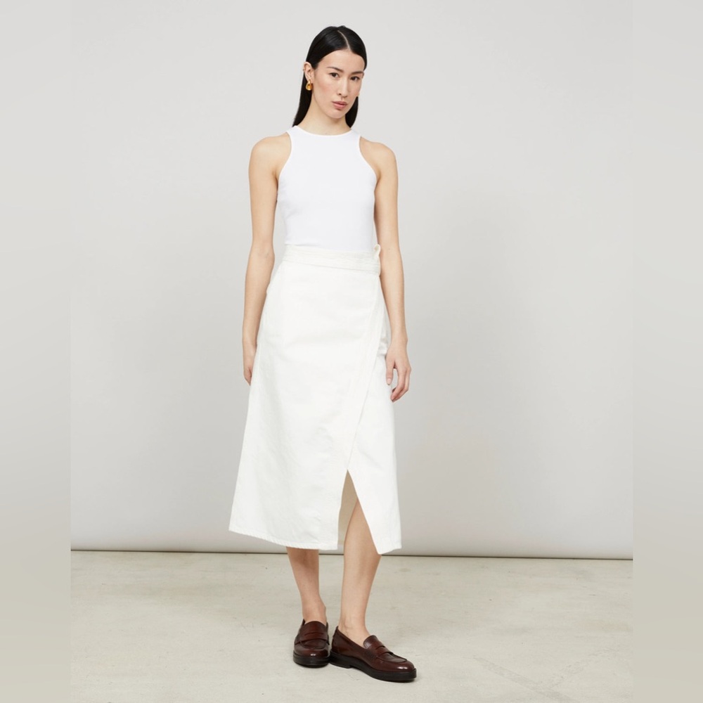 ADN DENIM WRAP SKIRT